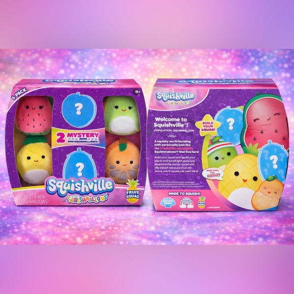 Squishmallows Other - NEW Squishville by Original Squishmallows FRUIT SQUAD Plush 2-Inch NIB Mystery